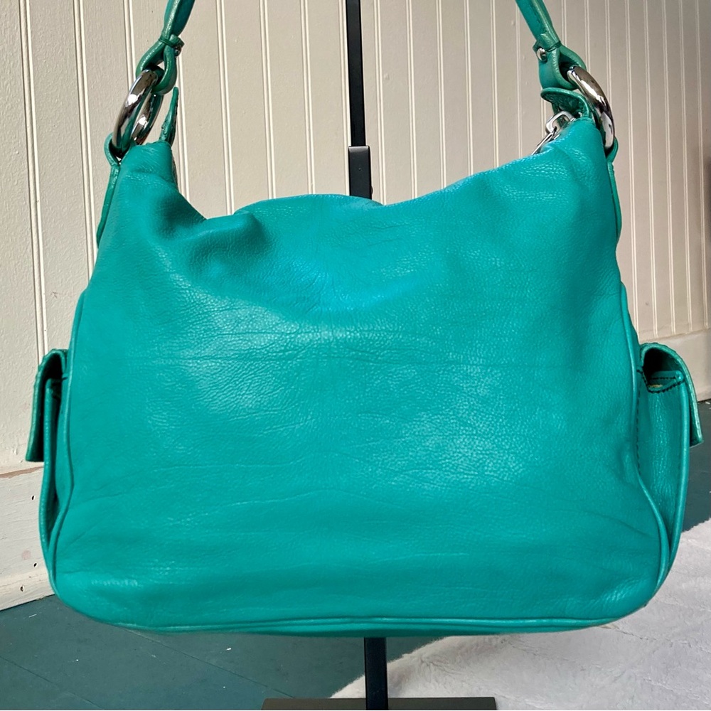 Marc Jacobs Vintage Y2K Blake Multi-Pocket Hobo Bag  Turquoise Gilmore Girls - Picture 6 of 17